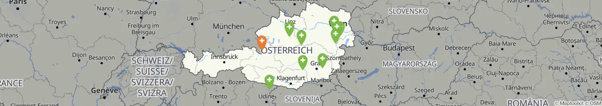 Kartenansicht für Apotheken-Notdienste in der Nähe von innsbruck (Gemeinde, Tirol) (1468)